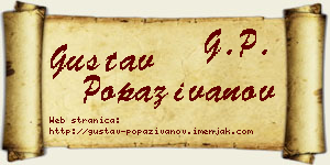 Gustav Popaživanov vizit kartica